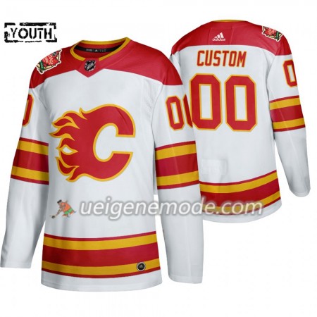 Kinder Eishockey Calgary Flames Trikot Custom Adidas 2019 Heritage Classic Weiß Authentic